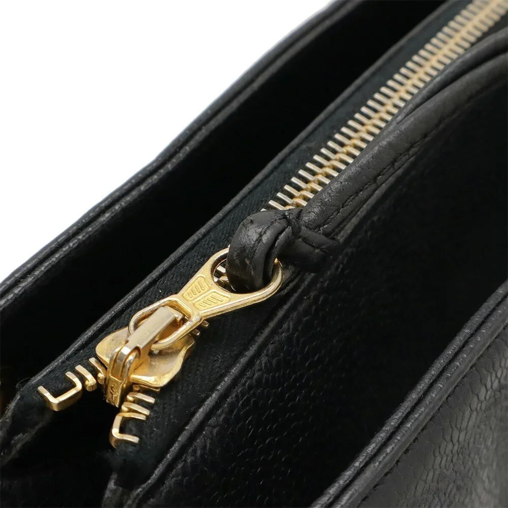 CHANEL Black Caviar Leather Logo Shoulder Bag - Picture 5 of 10